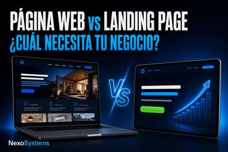 ¿Página web o landing page? Qué necesita realmente tu negocio